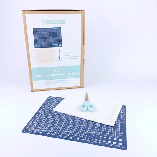 kit básico herramientas en azul