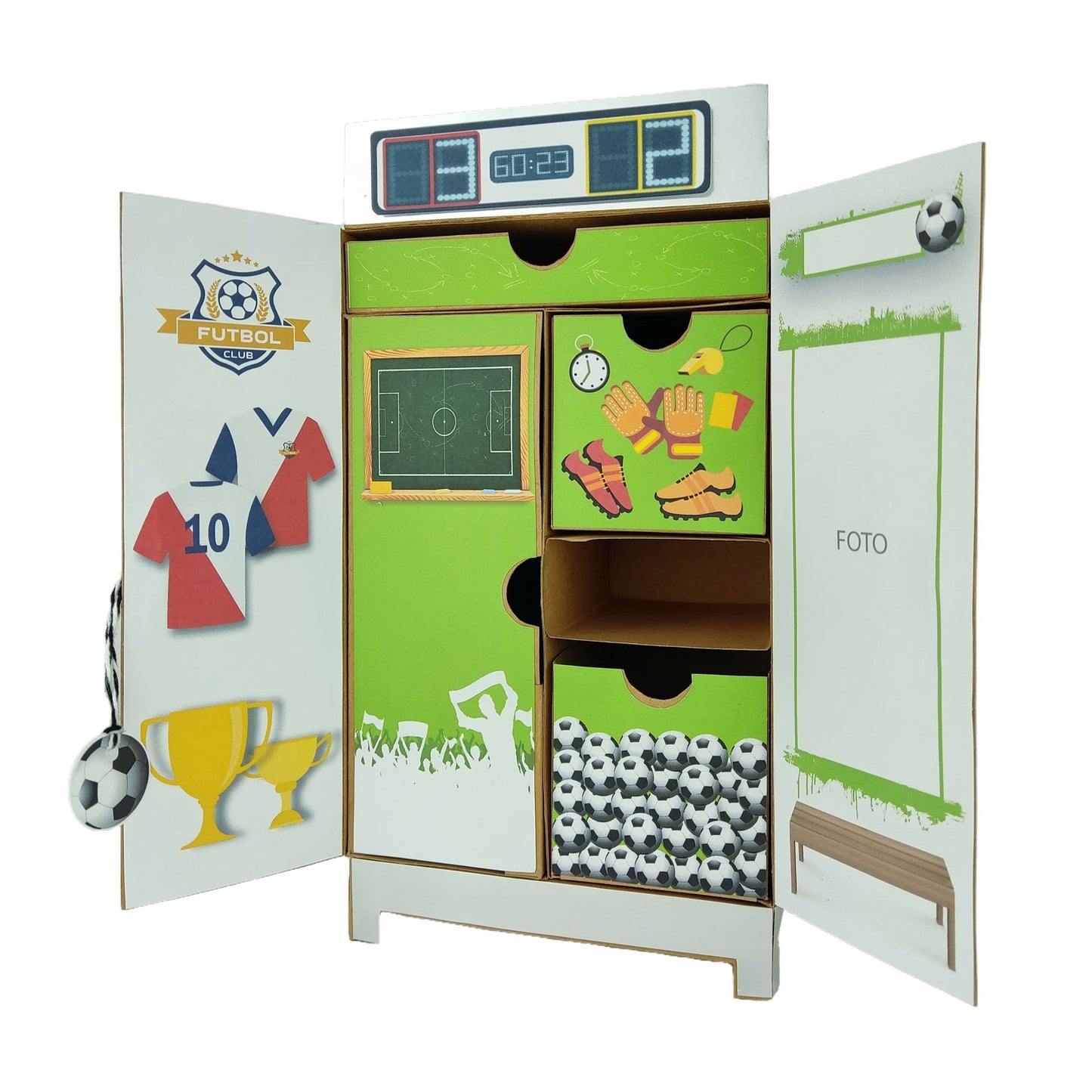 kit armario "Pasión por el fútbol" REF. ARMFUTB_0001_ESP en ESPAÑOL