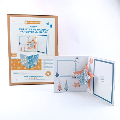 kit TARJETA NAVIDAD pop-up ESTRELLAS/ kit TARGETA NADAL pop-up ESTRELLES  ref. TARNAV_0002