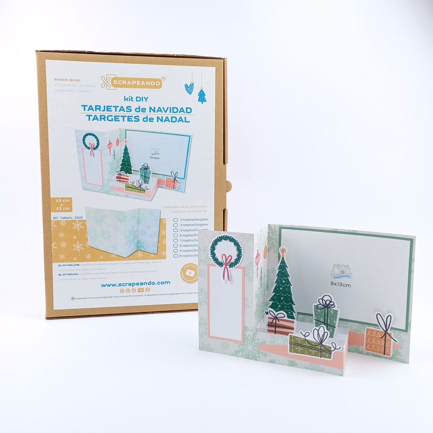 kit TARJETA NAVIDAD pop-up PAISAJE/ kit TARGETA NADAL pop-up PAISATGE  ref. TARNAV_0005