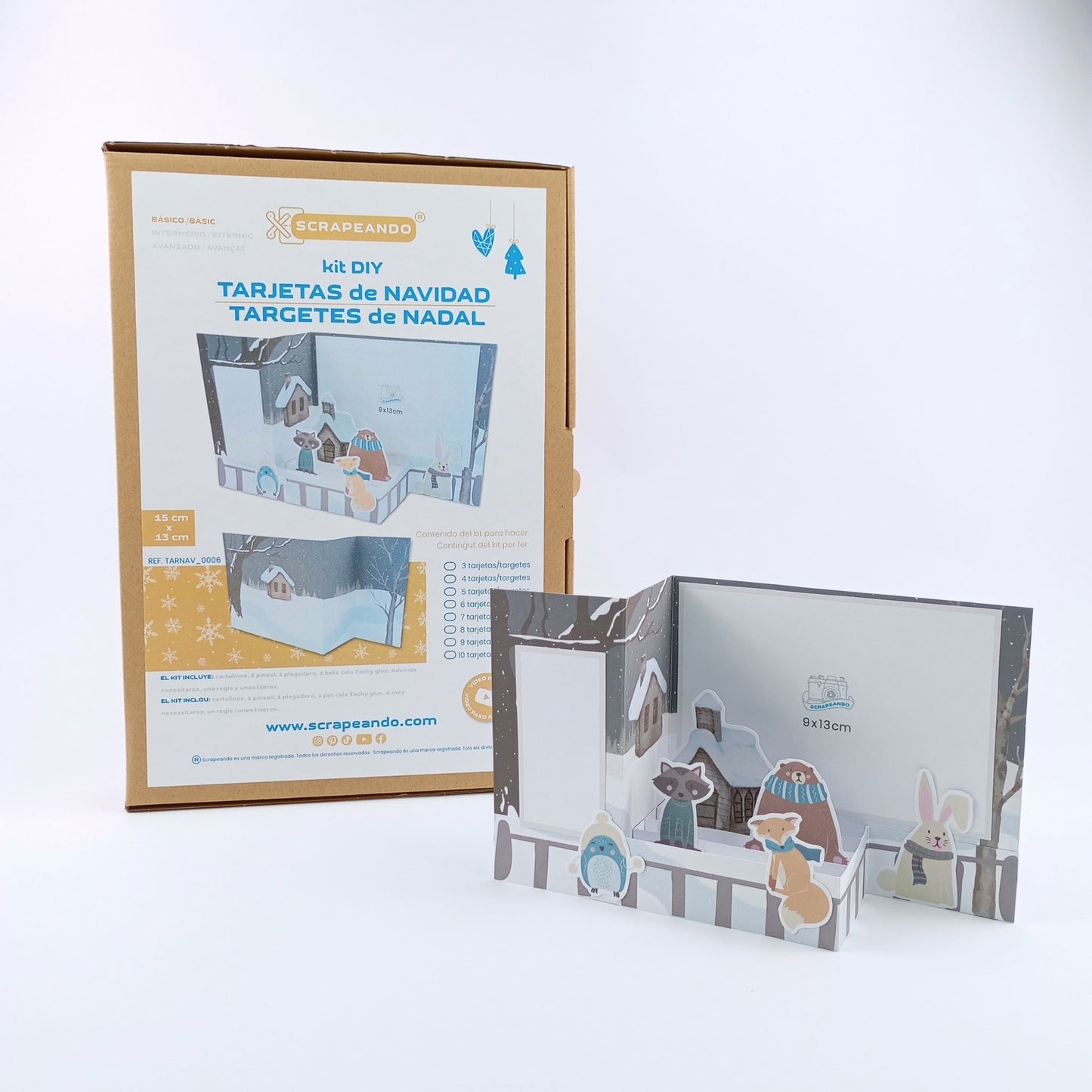 kit TARJETA NAVIDAD pop-up PAISAJE/ kit TARGETA NADAL pop-up PAISATGE  ref. TARNAV_0006