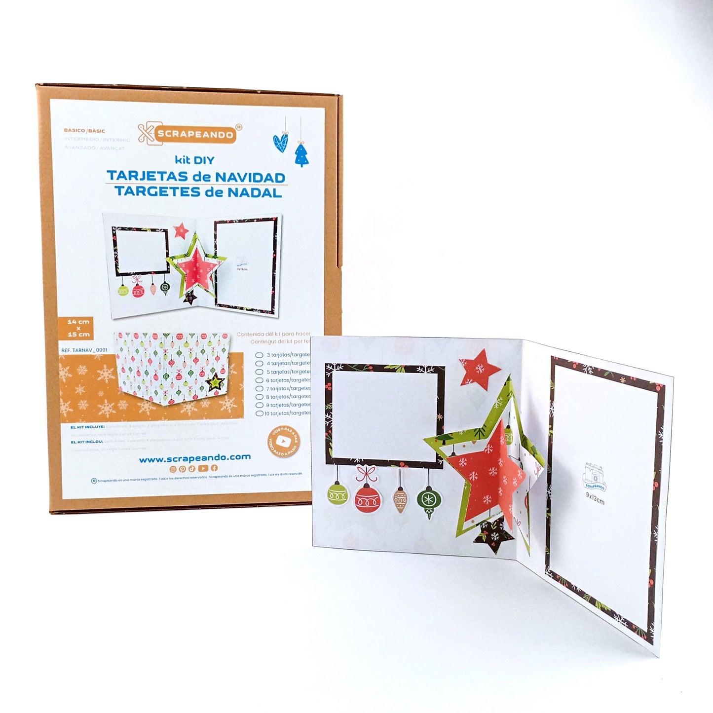 kit TARJETA NAVIDAD pop-up ESTRELLAS/ kit TARGETA NADAL pop-up ESTRELLES  ref. TARNAV_0001