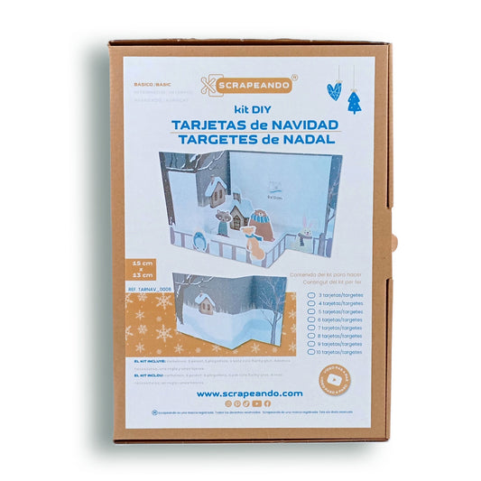 kit TARJETA NAVIDAD pop-up PAISAJE/ kit TARGETA NADAL pop-up PAISATGE  ref. TARNAV_0006