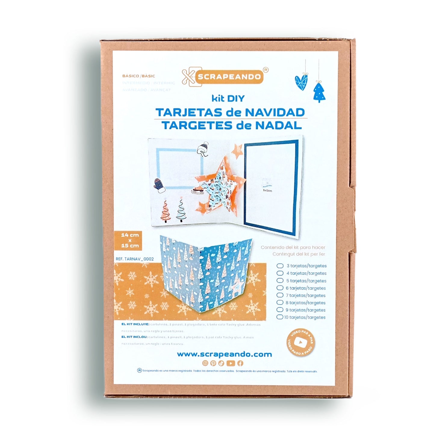 kit TARJETA NAVIDAD pop-up ESTRELLAS/ kit TARGETA NADAL pop-up ESTRELLES  ref. TARNAV_0002
