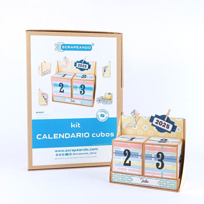 kit calendario CUBOS ref. CALENDCUB_0001_ESP en ESPAÑOL