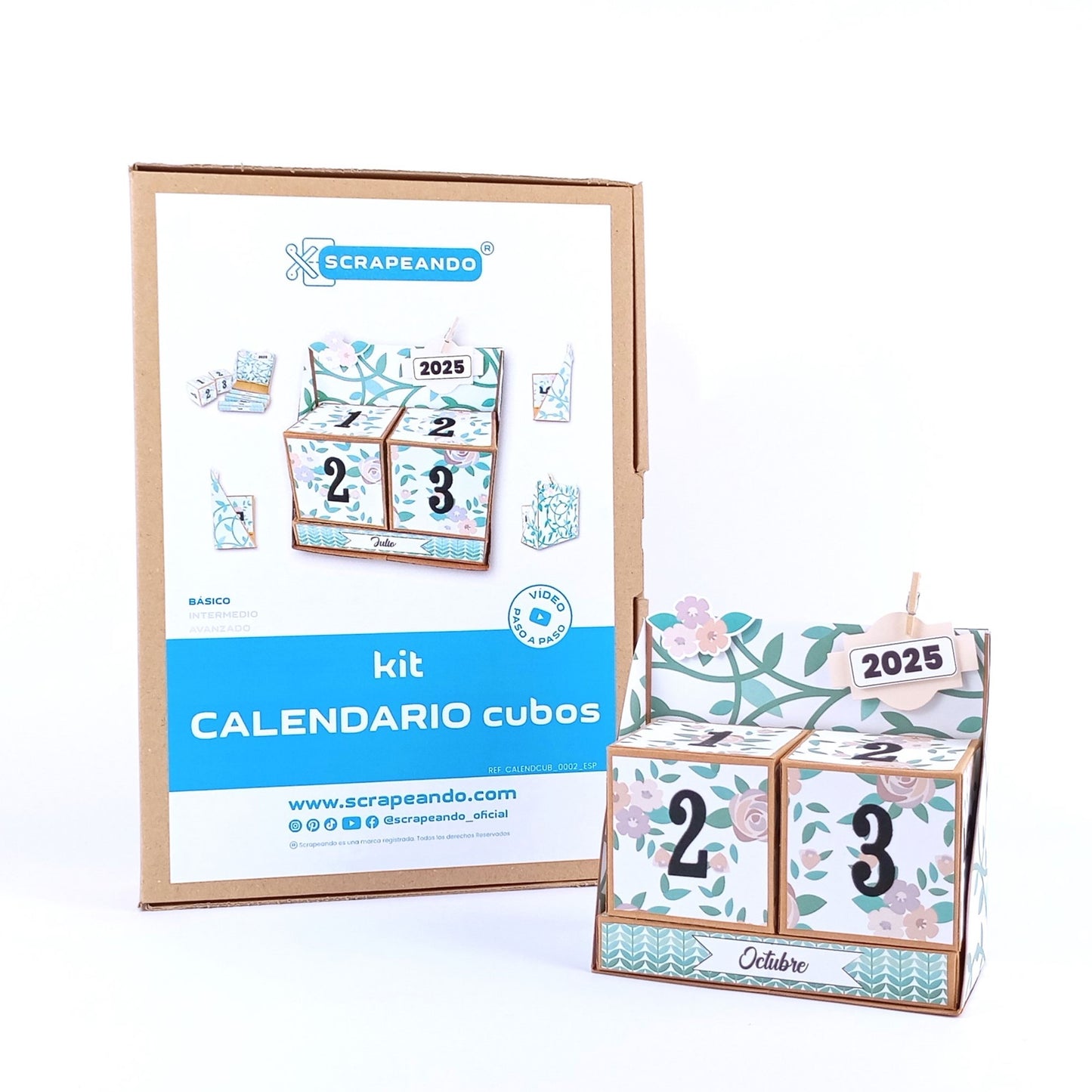 kit calendario CUBOS  ref. CALENDCUB_0002_ESP en ESPAÑOL