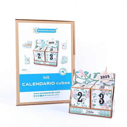 kit calendario CUBOS  ref. CALENDCUB_0002_ESP en ESPAÑOL