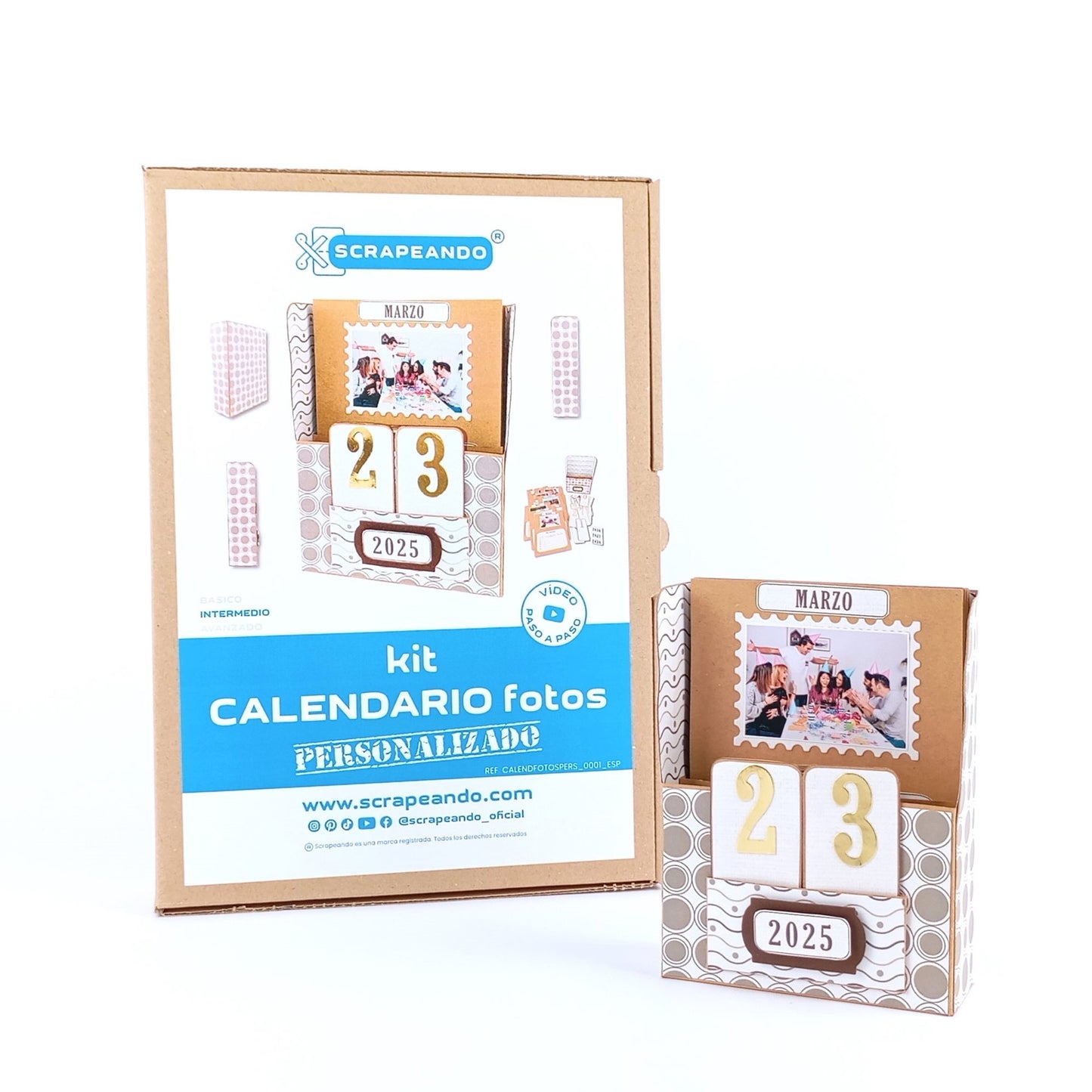 kit calendario de fotos PERSONALIZADO REF. CALENDFOTOPERS_0001_ESP en ESPAÑOL