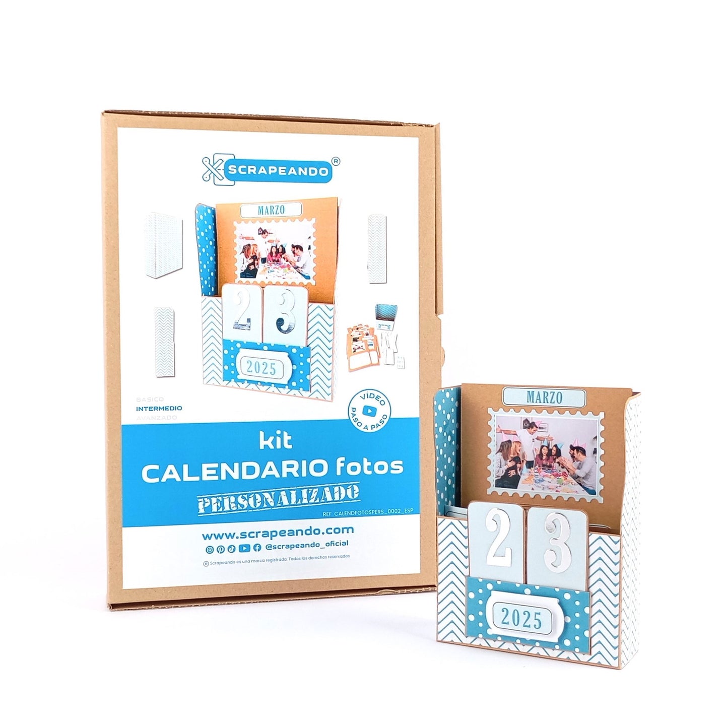 kit calendario de fotos PERSONALIZADO  REF. CALENDFOTOPERS_0002_ESP en ESPAÑOL