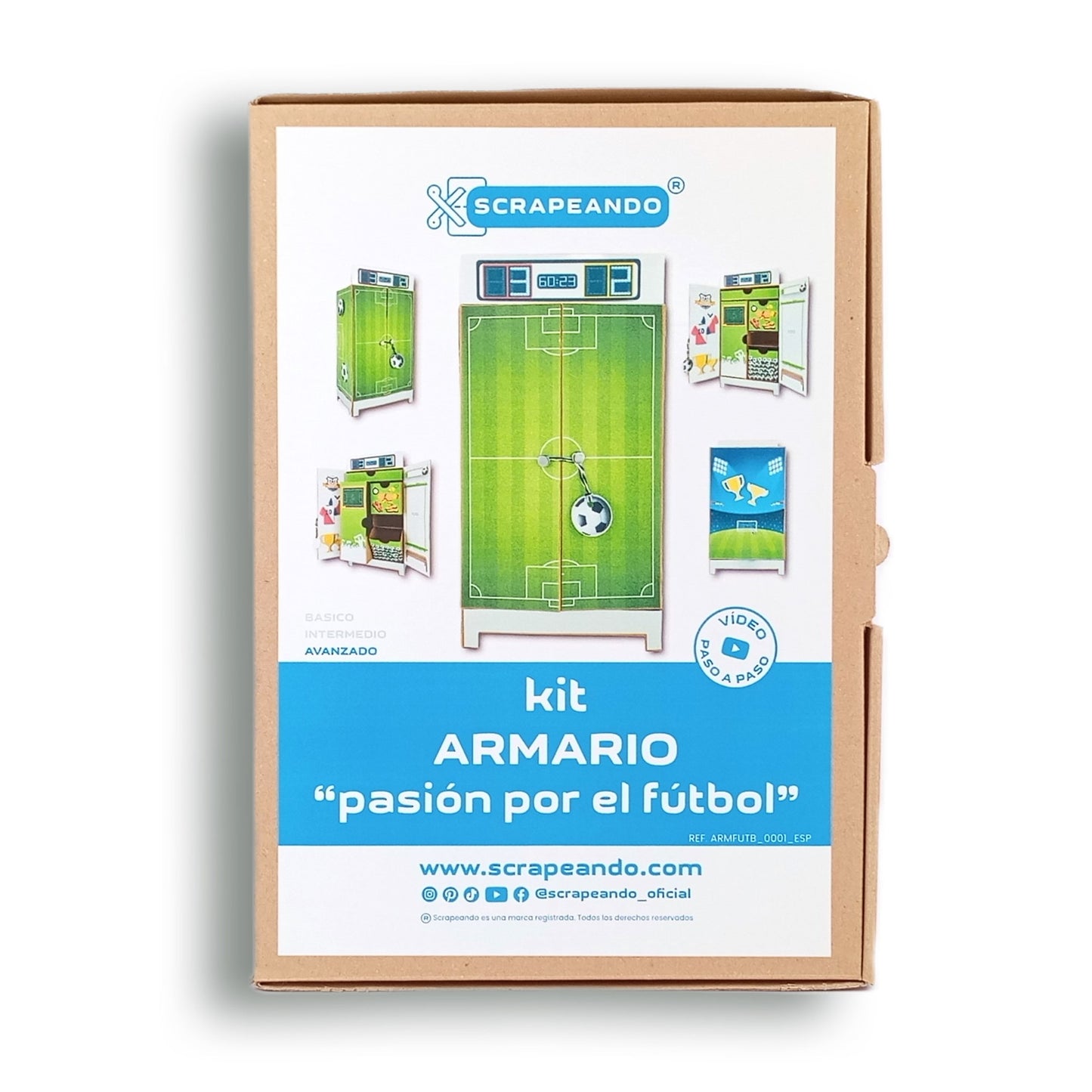 kit armario "Pasión por el fútbol" REF. ARMFUTB_0001_ESP en ESPAÑOL