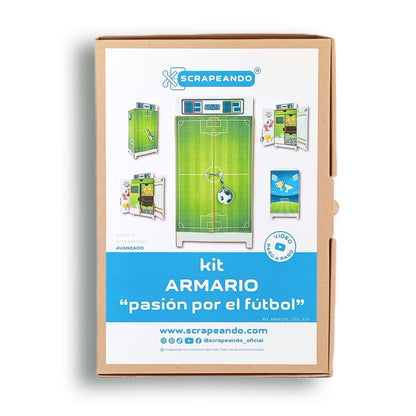kit armario "Pasión por el fútbol" REF. ARMFUTB_0001_ESP en ESPAÑOL