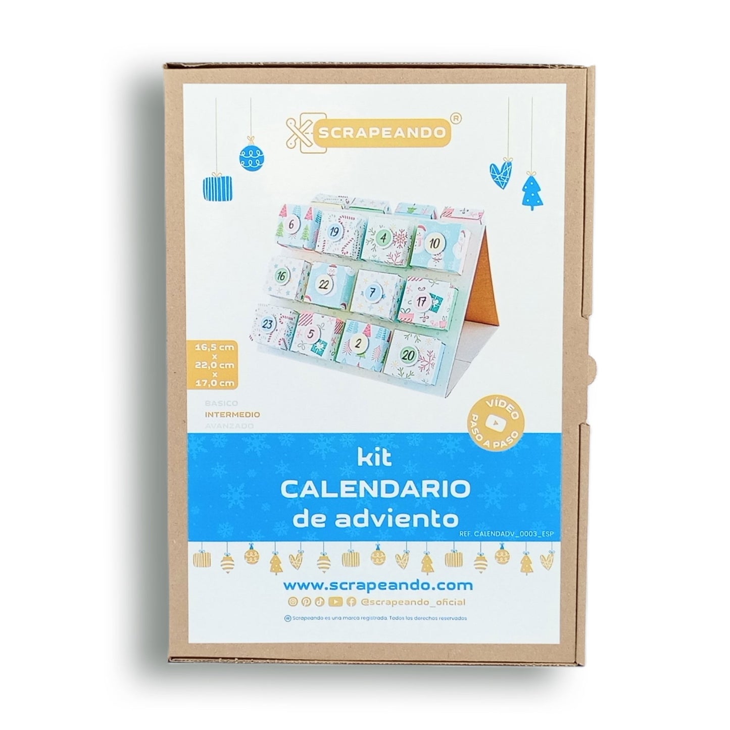 kit calendario de ADVIENTO ref. CALENDADV_0003_ESP en ESPAÑOL