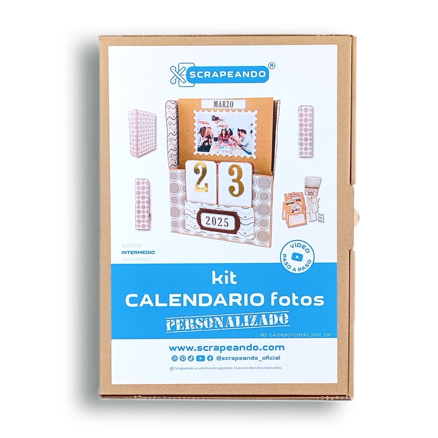 kit calendario de fotos PERSONALIZADO REF. CALENDFOTOPERS_0001_ESP en ESPAÑOL