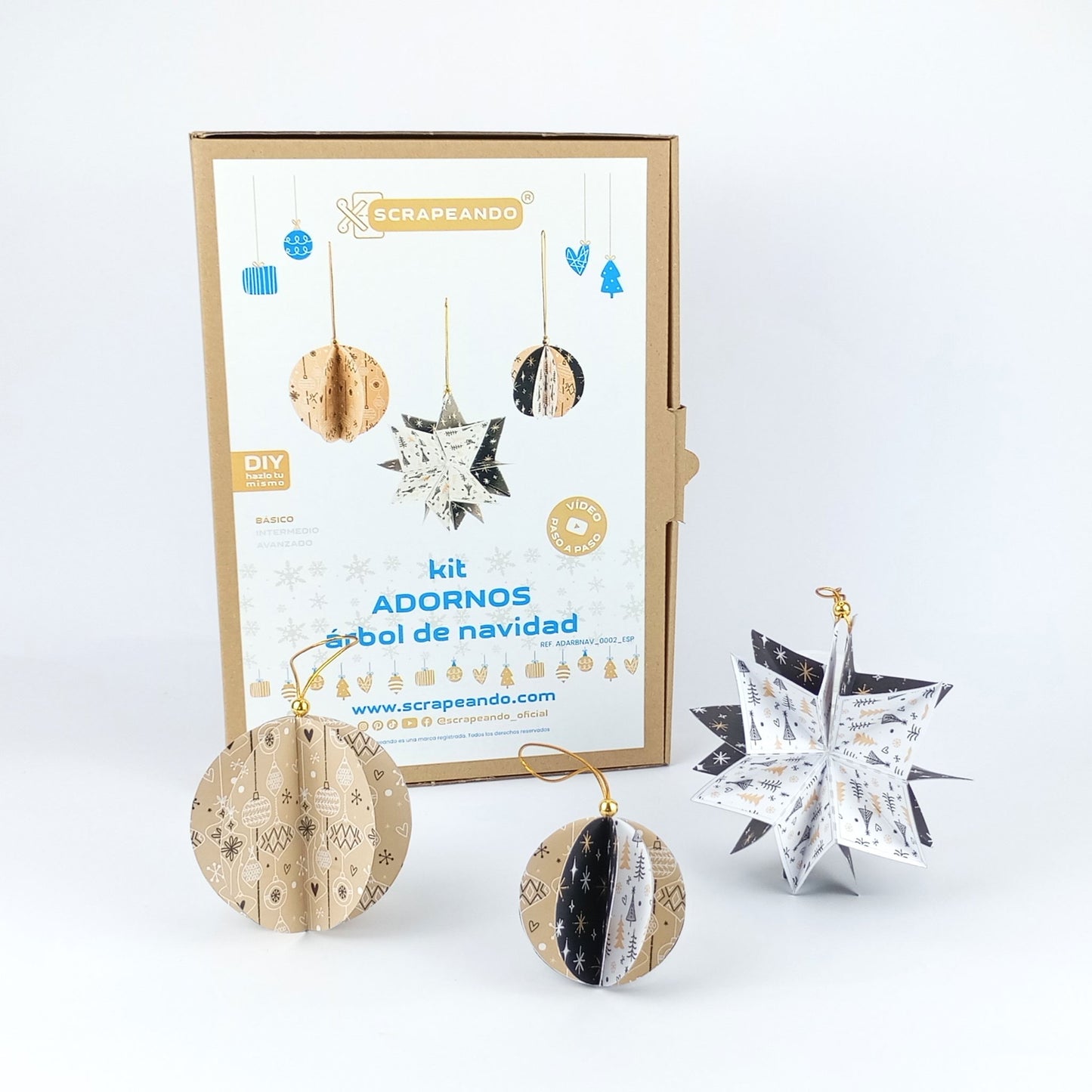 kit adornos árbol de Navidad   ref. ADARBNAV_0002_ESP en ESPAÑOL