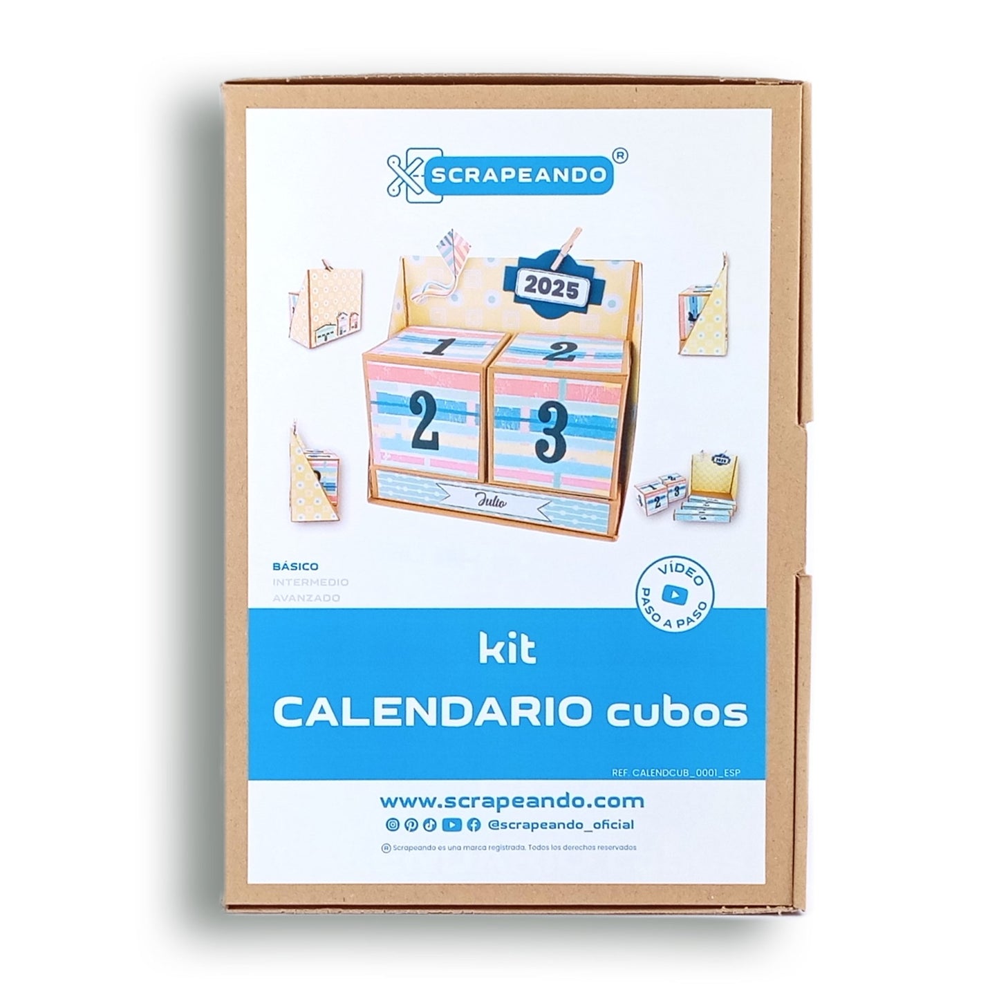 kit calendario CUBOS ref. CALENDCUB_0001_ESP en ESPAÑOL