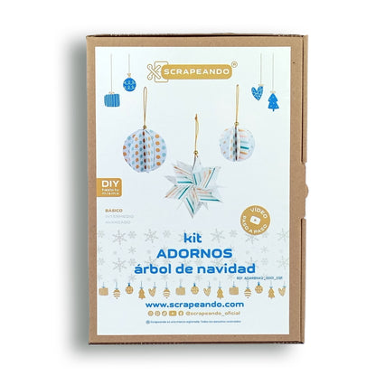 kit Adornos  árbol de Navidad  REF. ADARBNAV_0001_ESP en ESPAÑOL