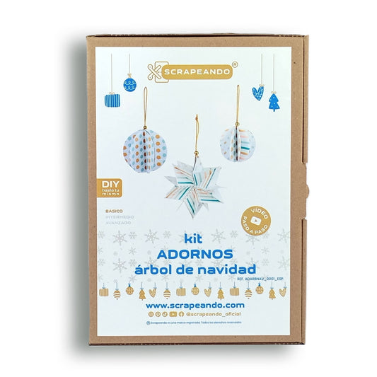 kit Adornos  árbol de Navidad  REF. ADARBNAV_0001_ESP en ESPAÑOL