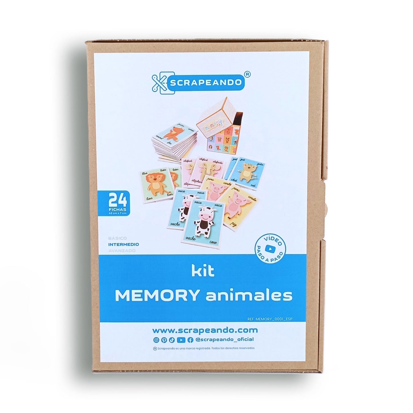kit Memory ANIMALES  ref. MEMORY_0001_ESP en ESPAÑOL