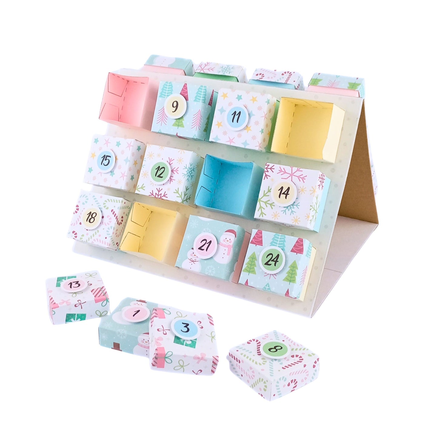 kit calendario de ADVIENTO ref. CALENDADV_0003_ESP en ESPAÑOL