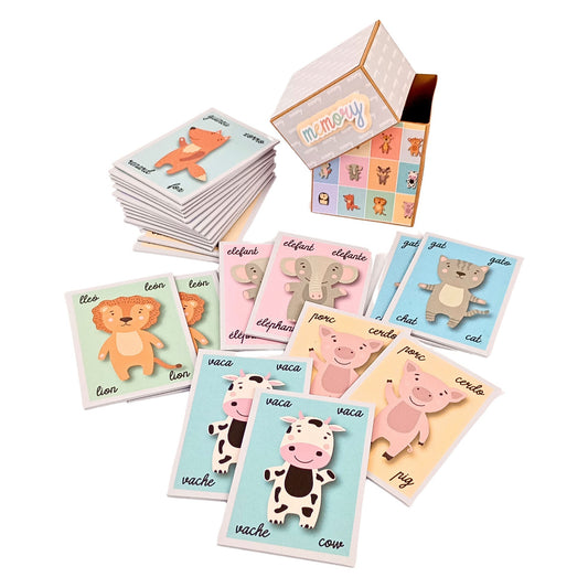 kit Memory ANIMALES  ref. MEMORY_0001_ESP en ESPAÑOL