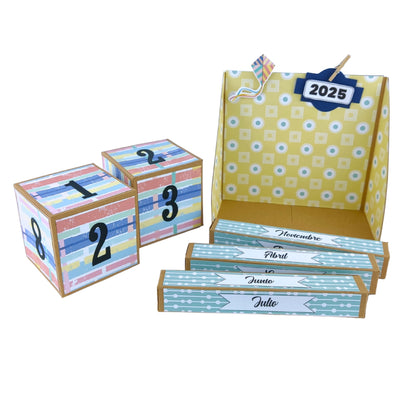 kit calendario CUBOS ref. CALENDCUB_0001_ESP en ESPAÑOL