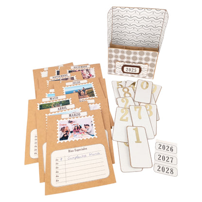 kit calendario de fotos PERSONALIZABLE  REF. CALENDFOTOPERS_0001_ESP en ESPAÑOL