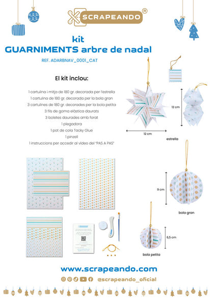 kit Guarniments arbre de Nadal REF ADARBNAV_0001_CAT en CATALÀ