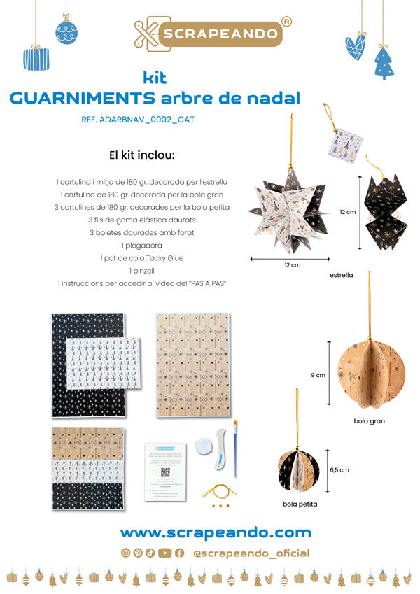 kit guarniments arbre de Nadal   ref. ADARBNAV_0002_CAT en CATALÀ
