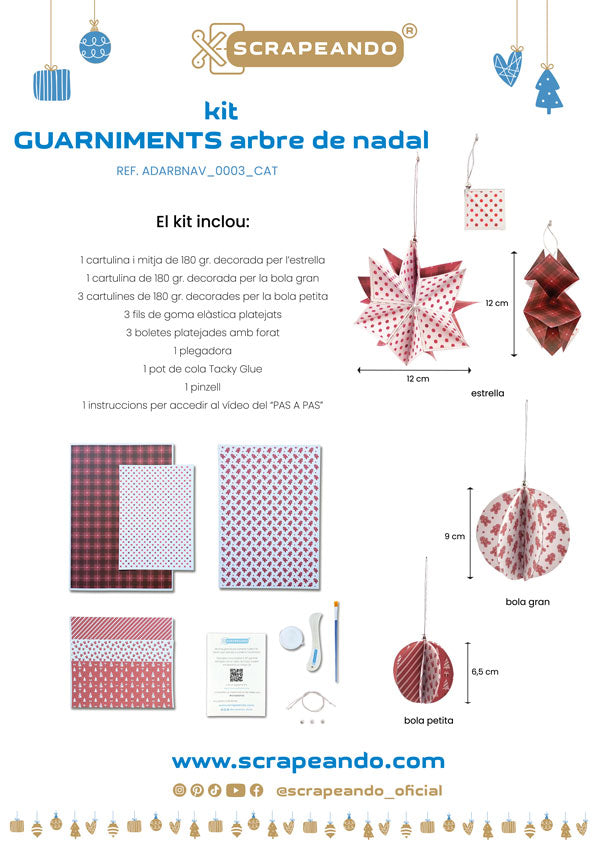 kit guarniments arbre de Nadal   ref. ADARBNAV_0003_CAT en CATALÀ