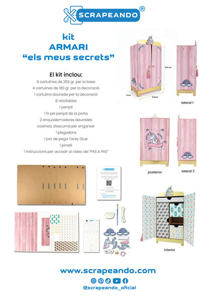 kit armari "els meus secrets" REF. ARMSEC_0001_CAT en CATALÀ