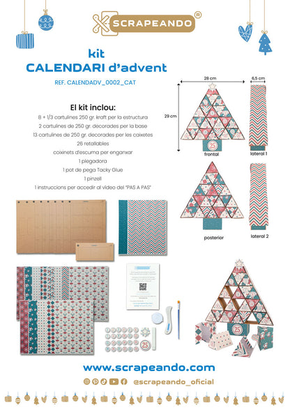 kit calendari d'Advent  ref. CALENDADV_0002_CAT en CATALÀ