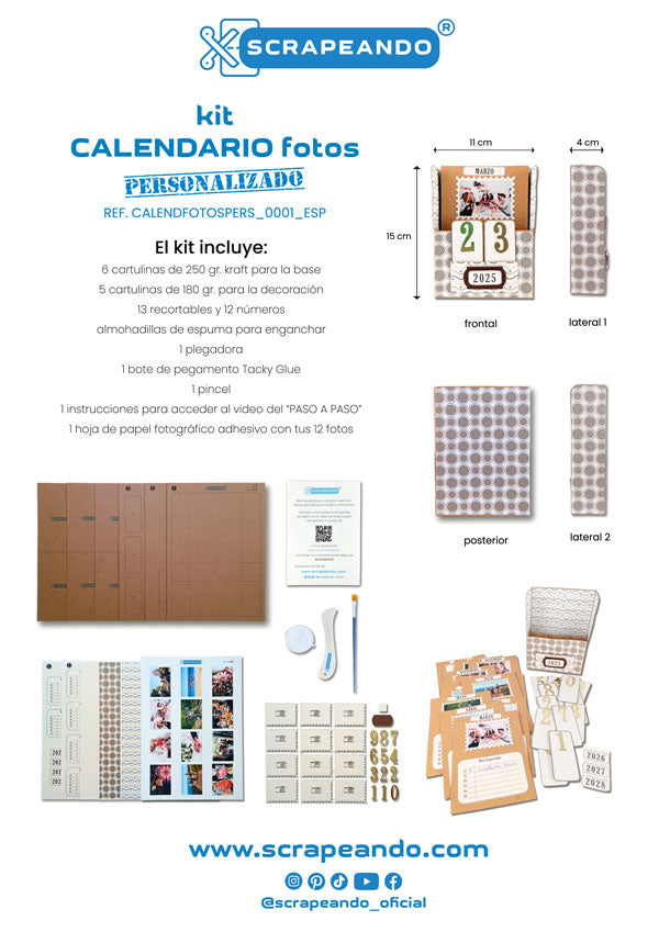 el kit lincluye ref.calendfotospers_0001_esp