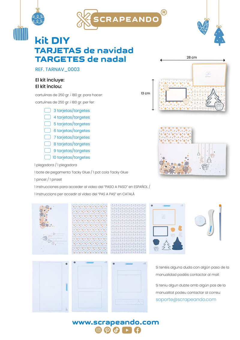 kit TARJETA NAVIDAD pop-up FOTO/ kit TARGETA NADAL pop-up FOTO  ref. TARNAV_0003