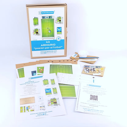 kit armario "Pasión por el fútbol" REF. ARMFUTB_0001_ESP en ESPAÑOL