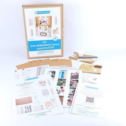 kit calendario de fotos PERSONALIZABLE  REF. CALENDFOTOPERS_0001_ESP en ESPAÑOL