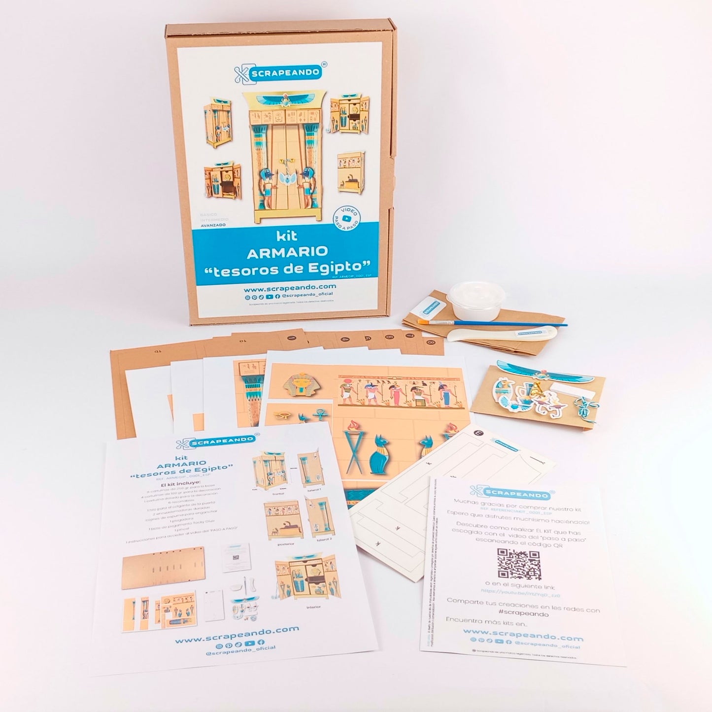 kit armario "Tesoros de Egipto"  REF. ARMEGIP_0001_ESP en ESPAÑOL