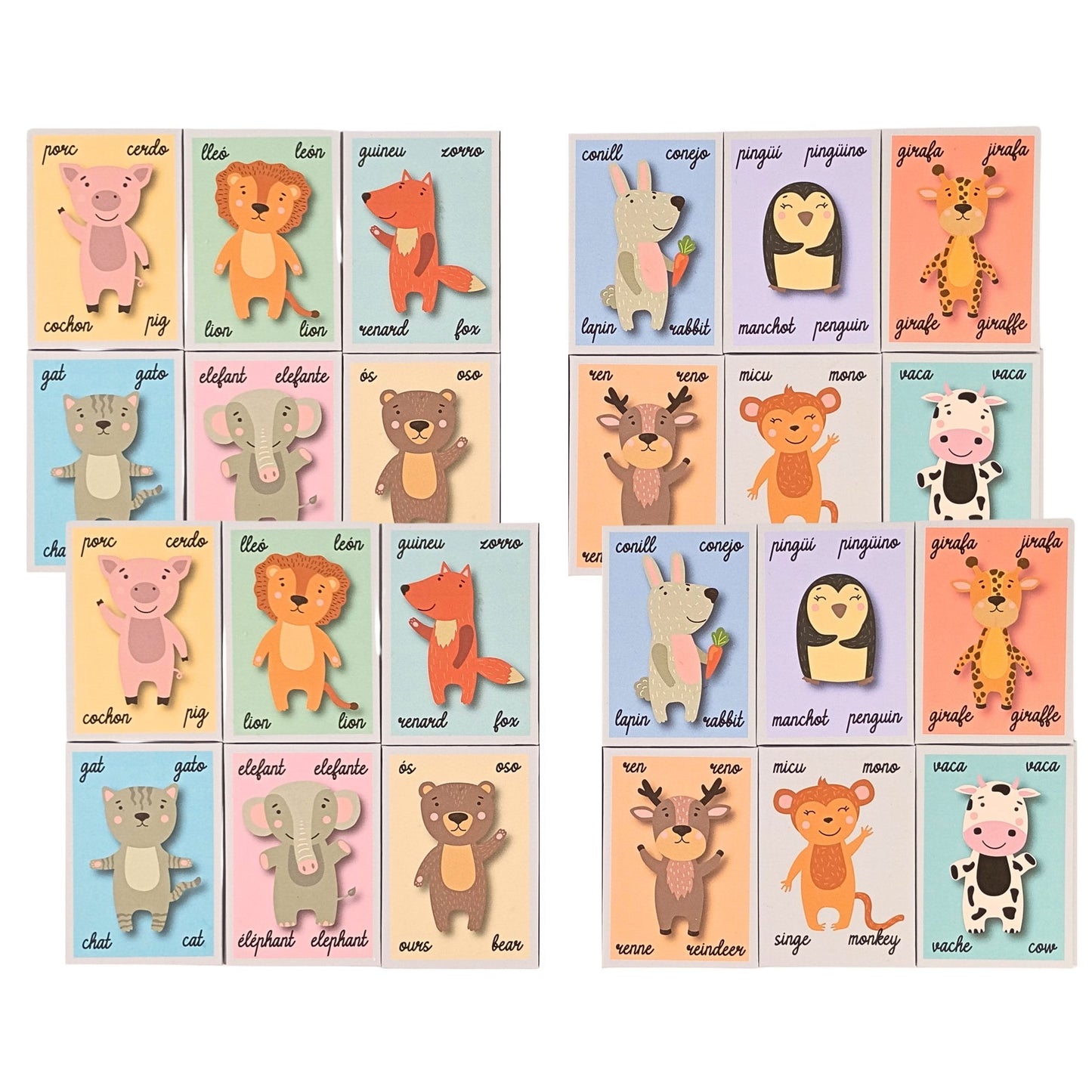 kit Memory ANIMALES  ref. MEMORY_0001_ESP en ESPAÑOL