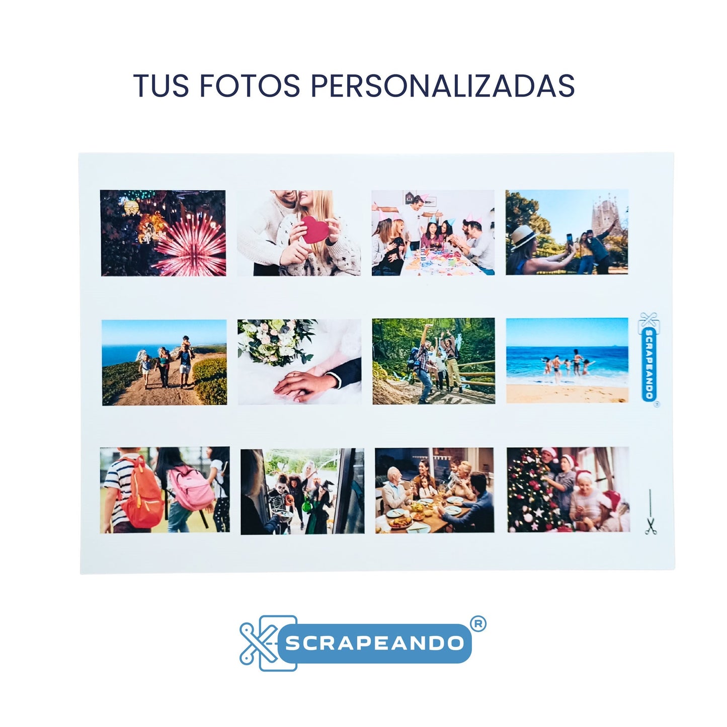 kit calendario de fotos PERSONALIZADO  REF. CALENDFOTOPERS_0002_ESP en ESPAÑOL