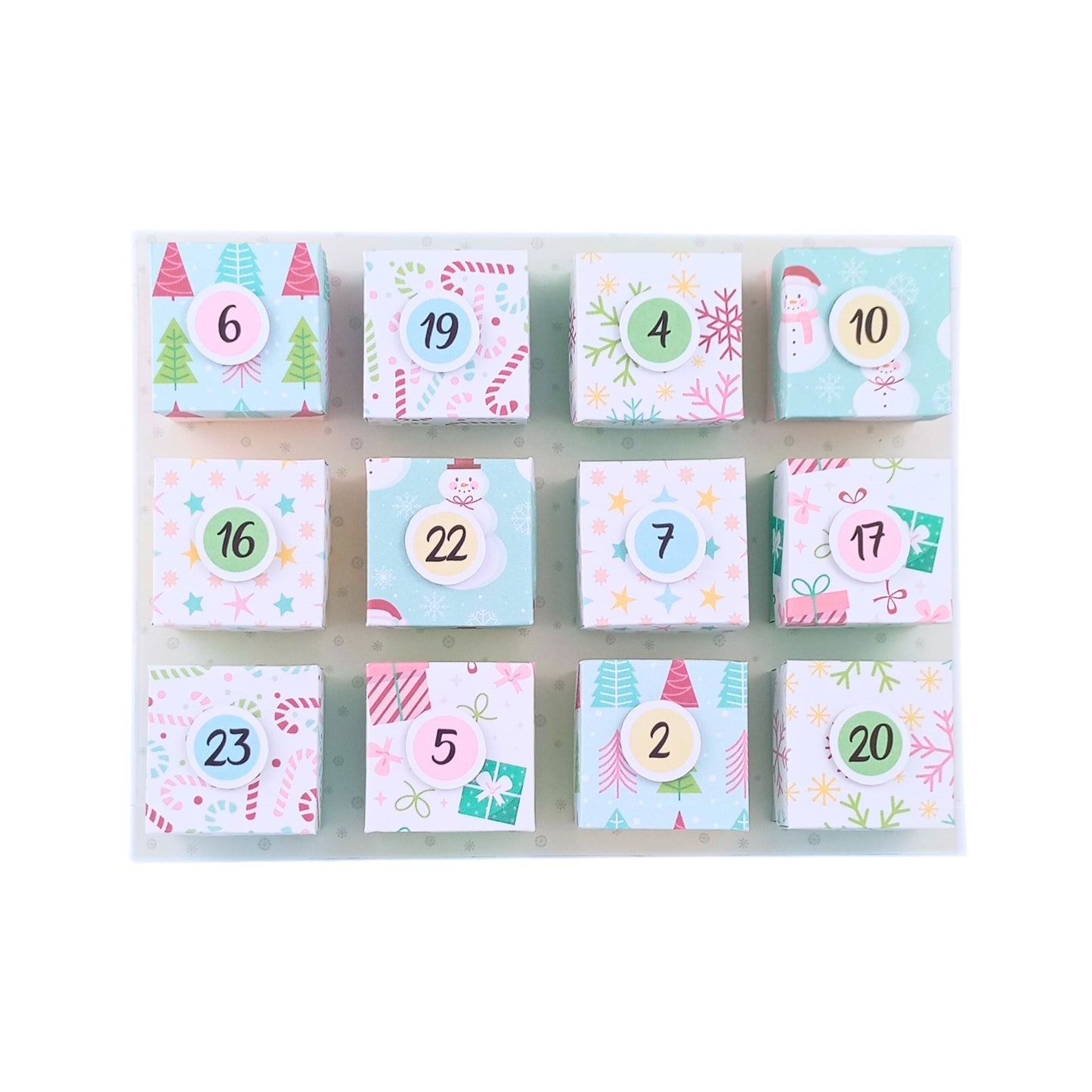 kit calendario de ADVIENTO ref. CALENDADV_0003_ESP en ESPAÑOL