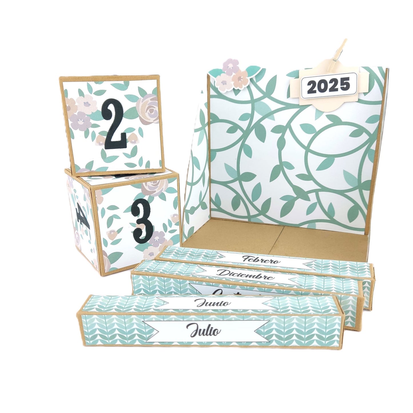 kit calendario CUBOS  ref. CALENDCUB_0002_ESP en ESPAÑOL