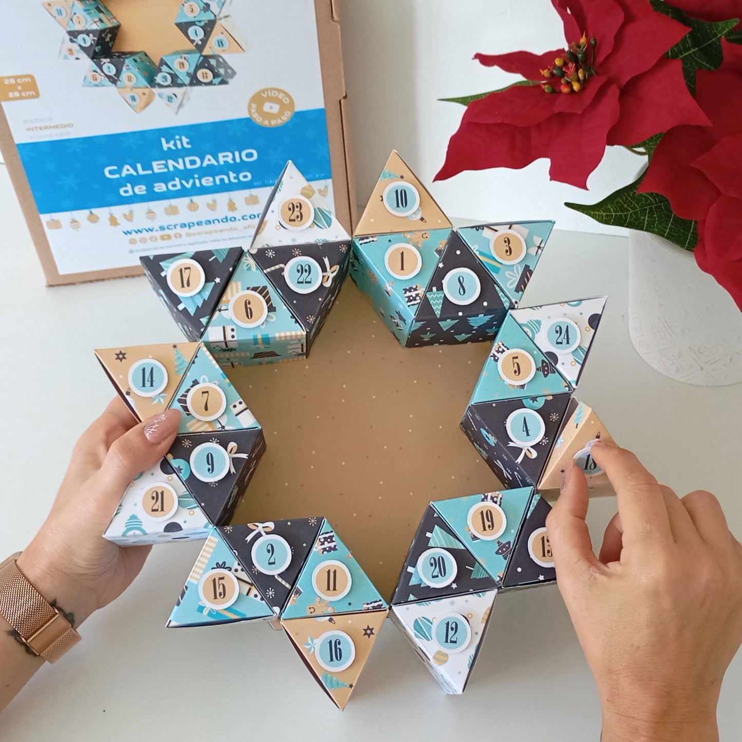 kit calendario Adviento  ref. CALENDADV_0001_ESP en ESPAÑOL