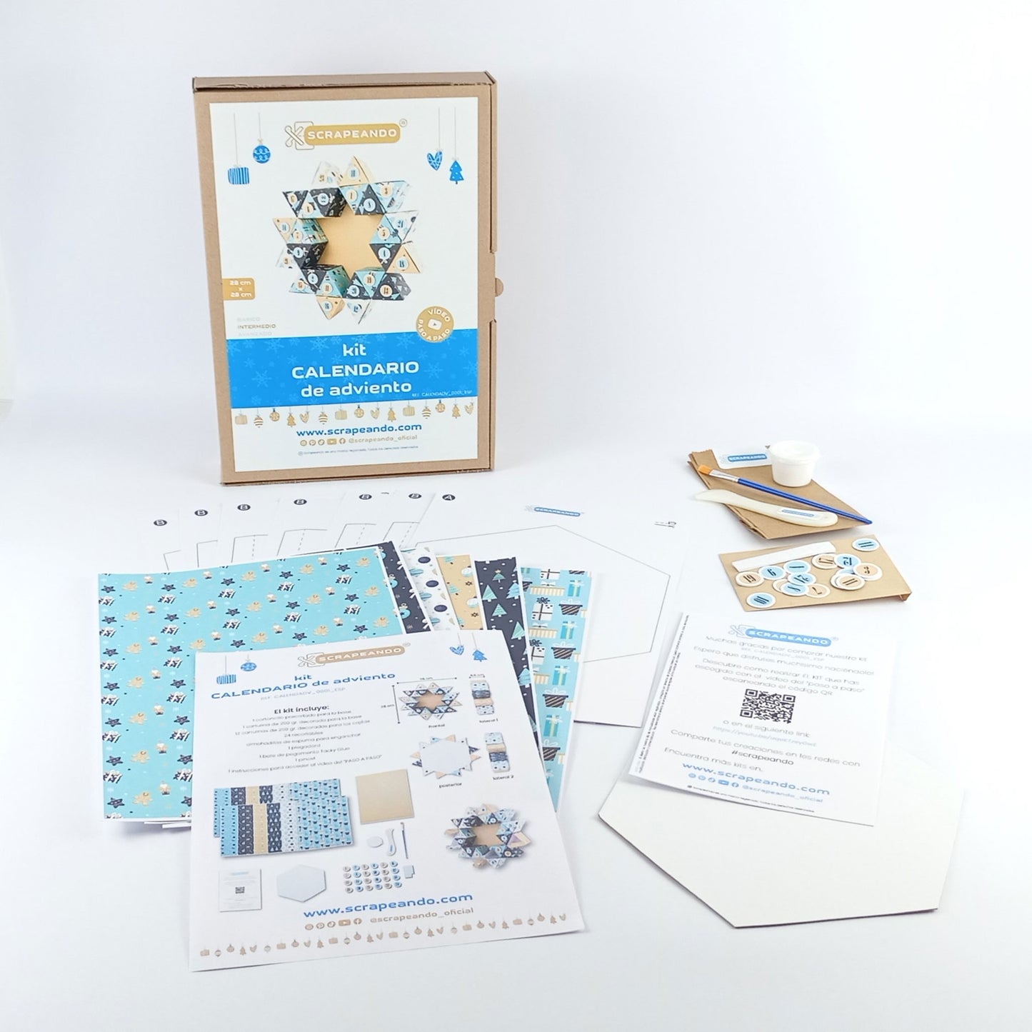 kit calendario Adviento  ref. CALENDADV_0001_ESP en ESPAÑOL