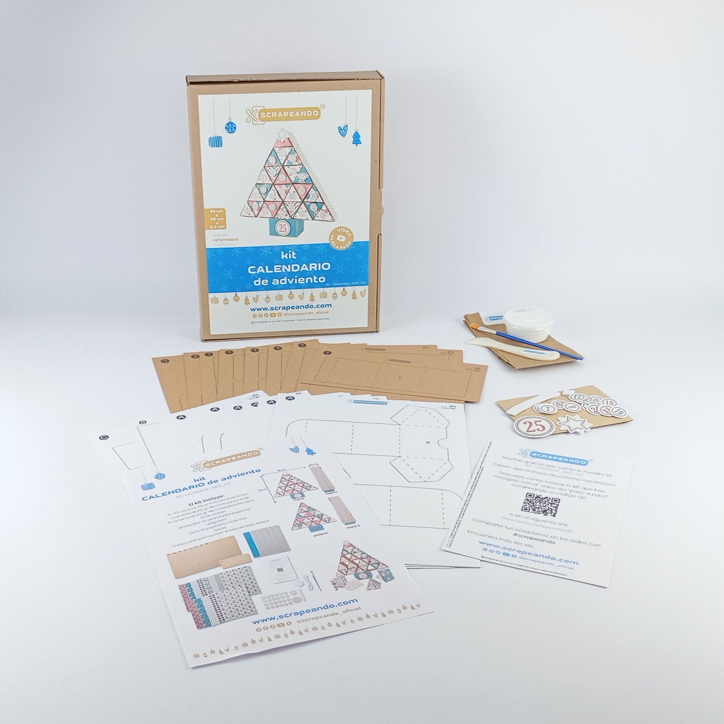 kit calendario de Adviento  ref. CALENDADV_0002_ESP en ESPAÑOL