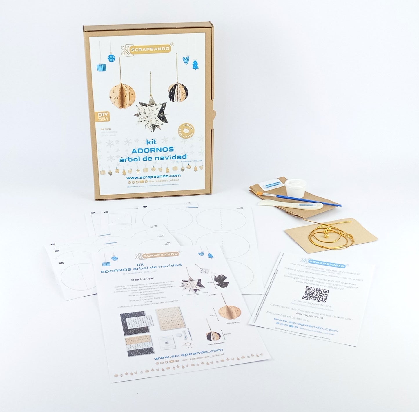 kit adornos árbol de Navidad   ref. ADARBNAV_0002_ESP en ESPAÑOL