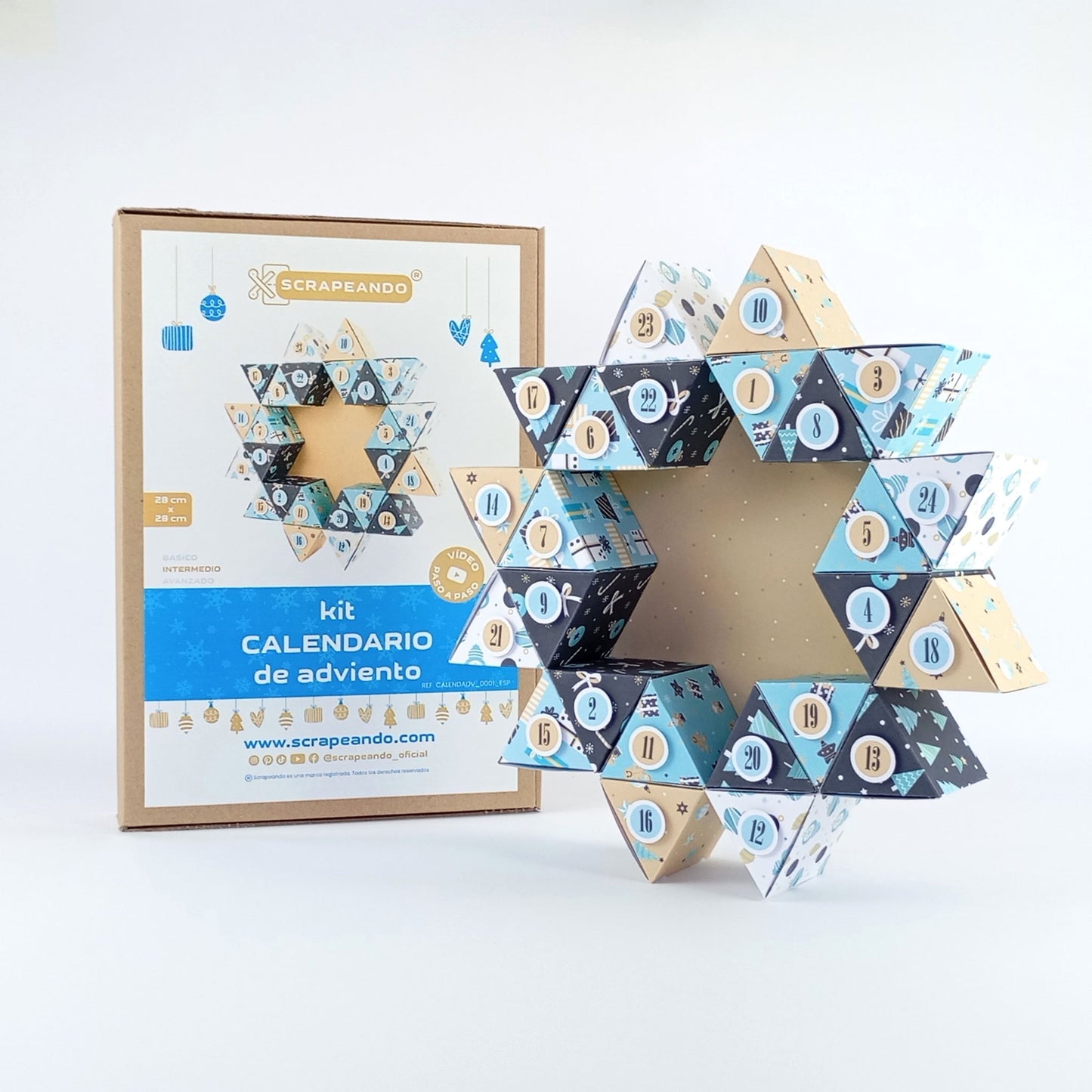 kit calendario Adviento  ref. CALENDADV_0001_ESP en ESPAÑOL