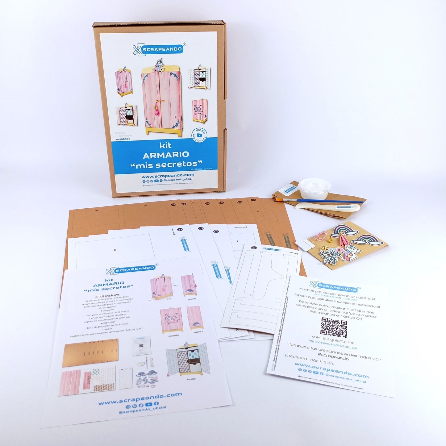 kit Armario "mis secretos"  REF. ARMSEC_0001_ESP en ESPAÑOL