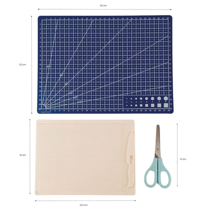 kit básico herramientas en azul