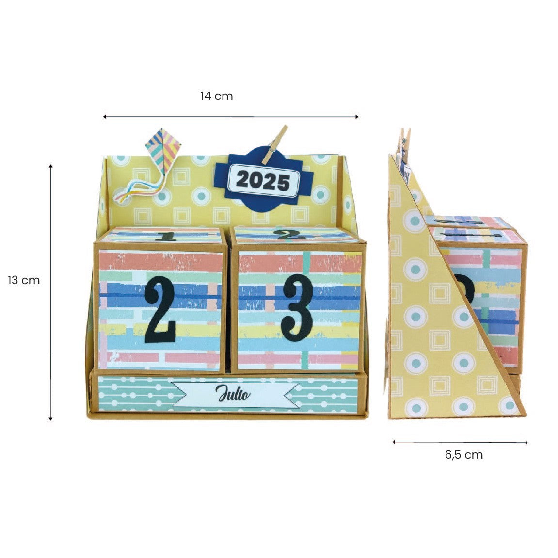 kit calendario CUBOS ref. CALENDCUB_0001_ESP en ESPAÑOL