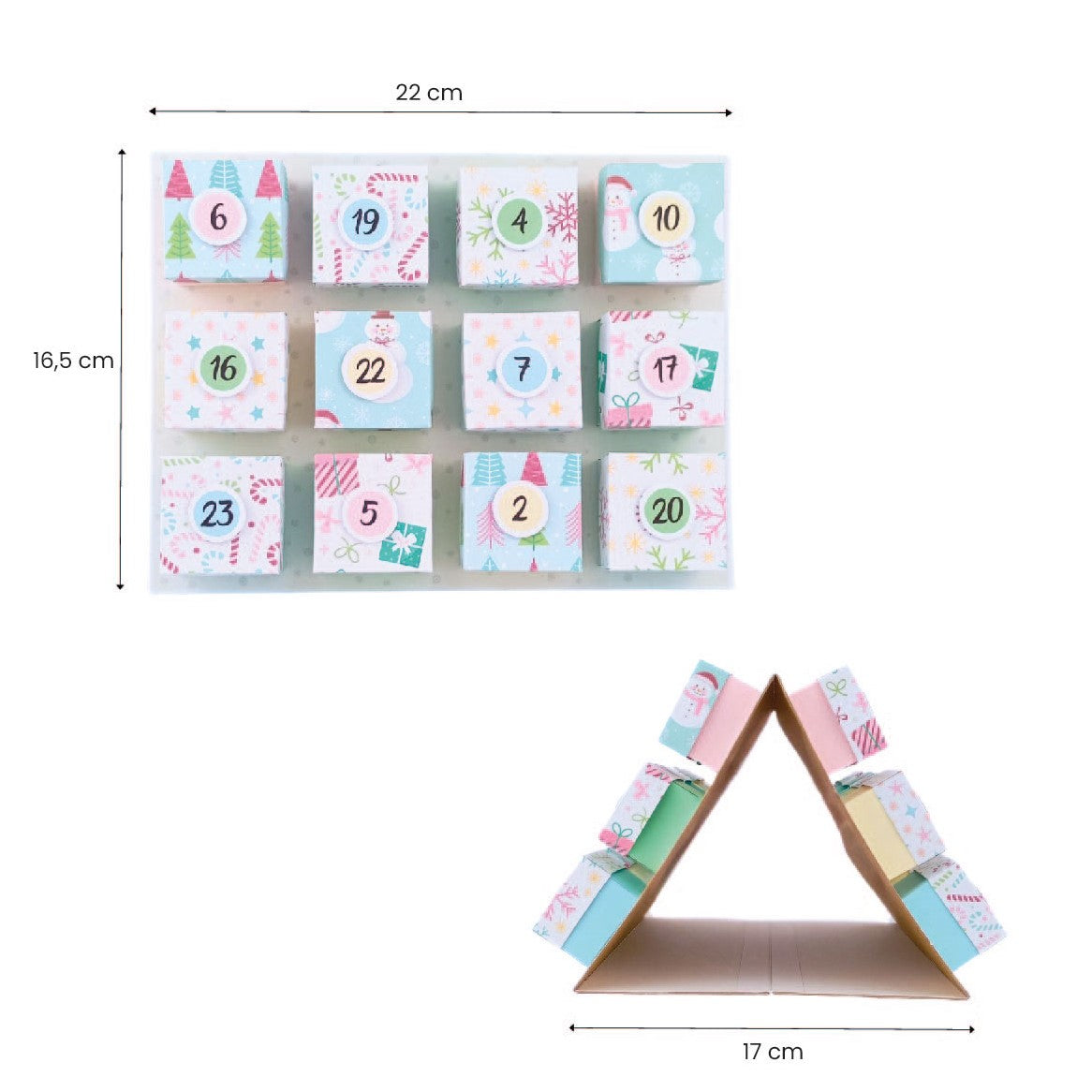 kit calendario de ADVIENTO ref. CALENDADV_0003_ESP en ESPAÑOL