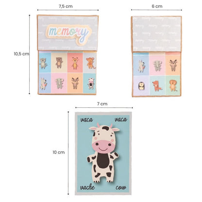 kit Memory ANIMALES  ref. MEMORY_0001_ESP en ESPAÑOL